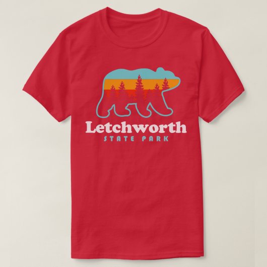 Letchworth State Park Trails Beren Nederland T-shirt (Design voorkant)