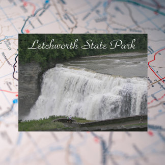 Letchworth State Park Waterfall Travel Photo Briefkaart