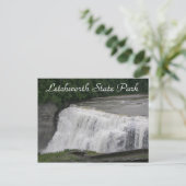 Letchworth State Park Waterfall Travel Photo Briefkaart (Staand voorkant)