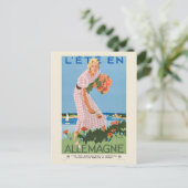 L'été en Allemagne Germany Vintage Poster 1935 Briefkaart (Staand voorkant)