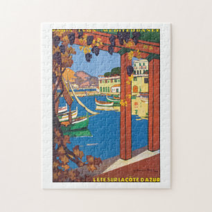 L'Ete Sur La Cote D'Azur Vintage Travel Poster Legpuzzel