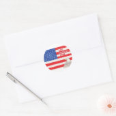 LetFreedomRing Ronde Sticker (Envelop)