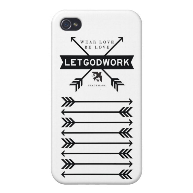 LETGOdwork Arrows iPhone 4 Case (Achterkant)