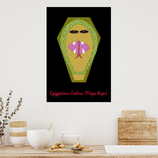 Lethal Egyptian Cobra Print (Keuken)