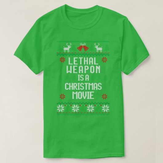 Lethal Weapon is een kerstfilm T-shirt (Design voorkant)