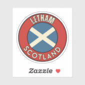 Letham, Schotland Sticker (Vel)