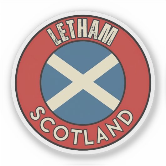 Letham, Schotland Sticker (Voorkant)