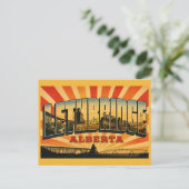 Lethbridge Alberta Agrarisch Hart Briefkaart (Staand voorkant)