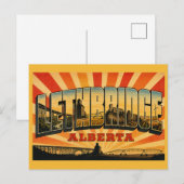 Lethbridge Alberta Agrarisch Hart Briefkaart (Voorkant / Achterkant)