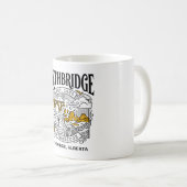 Lethbridge Alberta Hoge Brug Illustratie Koffiemok (Voorkant rechts)