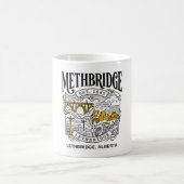 Lethbridge Alberta Hoge Brug Illustratie Koffiemok (Center)