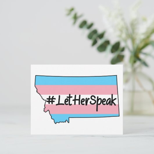 #LetherSpeak Zooey Zephyr Montana Briefkaart (Staand voorkant)