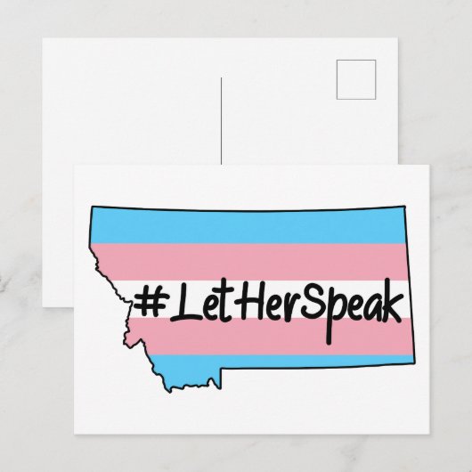 #LetherSpeak Zooey Zephyr Montana Briefkaart (Voorkant / Achterkant)