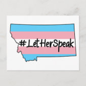 #LetherSpeak Zooey Zephyr Montana Briefkaart (Voorkant)