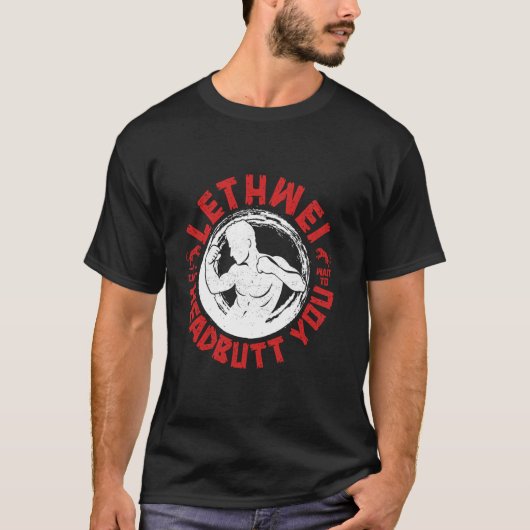 Lethwei Instructor Headbutt Birmese Boksen Myanmar T-shirt (Voorkant)