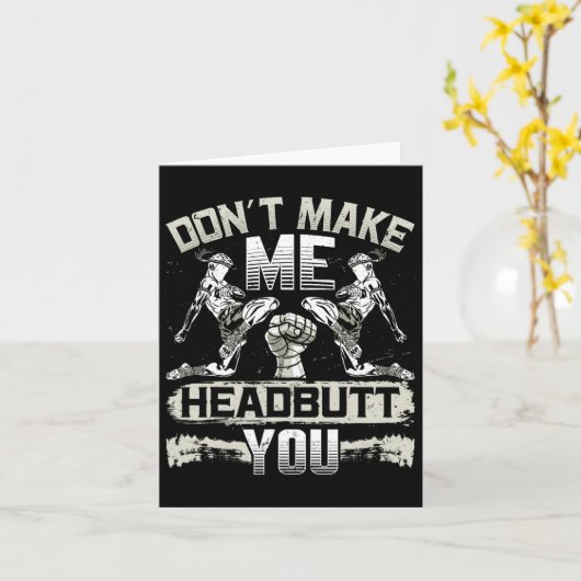 Lethwei Self Defense Headbutt Martial Arts Birmese Kaart (Gele Bloem)