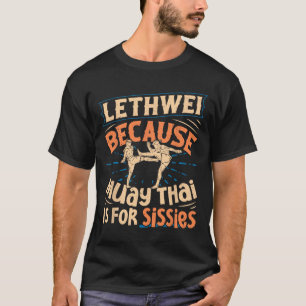 Lethwei traint Myanmarese bokser Le Boxing T-shirt