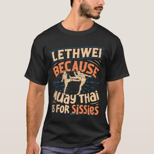 Lethwei traint Myanmarese bokser Le Boxing T-shirt (Voorkant)