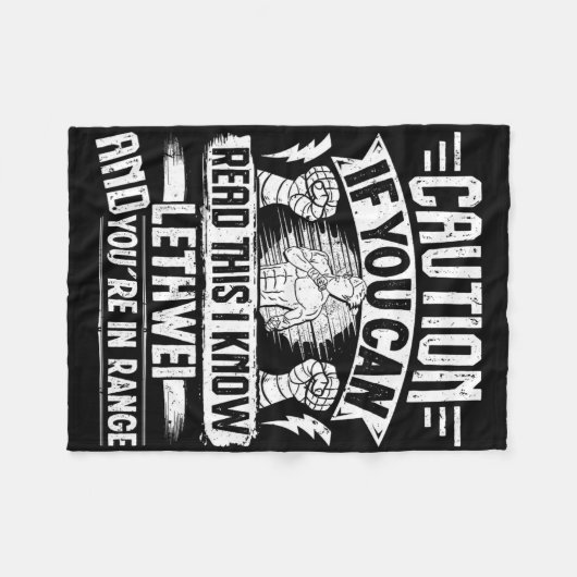 Lethwei Warrior Myanmar Bokstraining Birmese Bo Fleece Deken (Voorkant (Horizontaal))