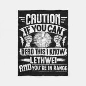 Lethwei Warrior Myanmar Bokstraining Birmese Bo Fleece Deken (Voorkant)