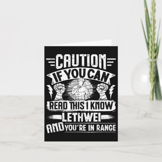 Lethwei Warrior Myanmar Bokstraining Birmese Bo Kaart (Voorkant)