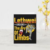 Lethwei (zelfstandig naamwoord) De kunst van 9 led Kaart (Gele Bloem)