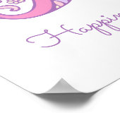 Leticia initiële L doe-hart kunst naam betekenis Poster (Hoek)