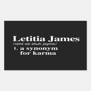 Letitia James Definitie: Synoniem voor Karma Rechthoekige Sticker