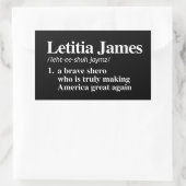 Letitia James Definition - Een dappere shero Rechthoekige Sticker (Tas)