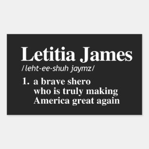 Letitia James Definition - Een dappere shero Rechthoekige Sticker
