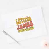 Letitia James Fan Club Ronde Sticker (Envelop)