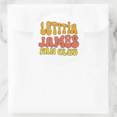 Letitia James Fan Club Ronde Sticker (Tas)