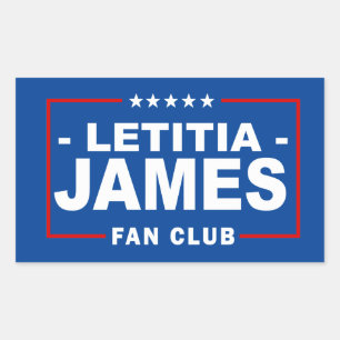 Letitia James Fanclub Rechthoekige Sticker