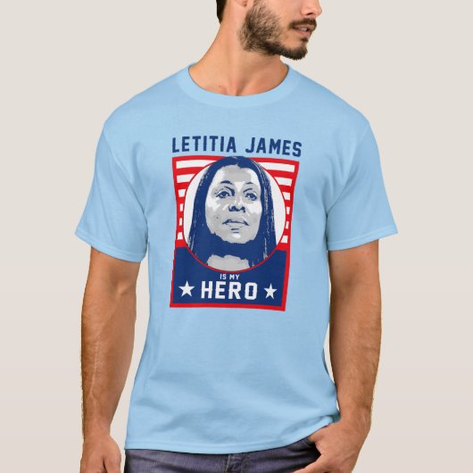 Letitia James is mijn held T-shirt (Voorkant)