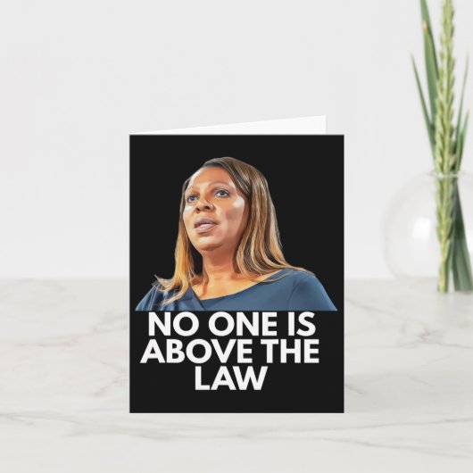 Letitia James. Niemand staat boven de wet Kaart (Voorkant)