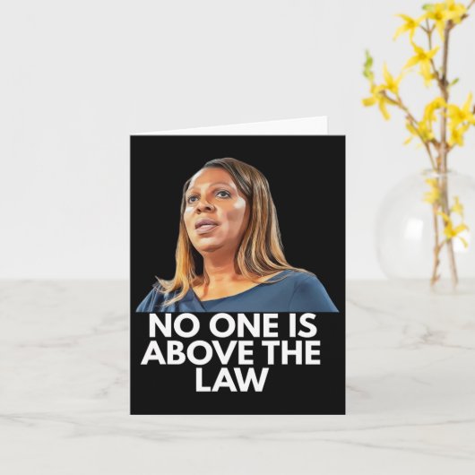 Letitia James. Niemand staat boven de wet Kaart (Gele Bloem)