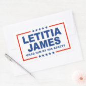 Letitia James - Pak hem bij zijn bezittingen Rechthoekige Sticker (Envelop)