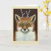 Letizia de vossenkaart kaart (Gele Bloem)