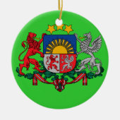 Letland Aangepaste keramische versiering Keramisch Ornament (Voorkant)