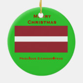 Letland Aangepaste keramische versiering Keramisch Ornament (Achterkant)