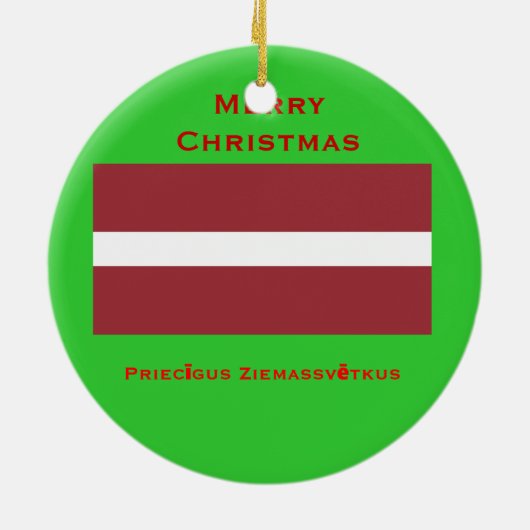 Letland Aangepaste keramische versiering Keramisch Ornament (Achterkant)