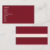 Letland - Bedrijven Visitekaartje (Voorkant / Achterkant)