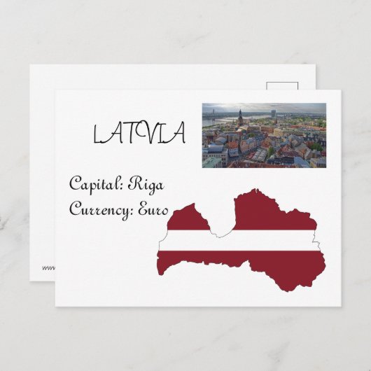 Letland Briefkaart (Voorkant / Achterkant)