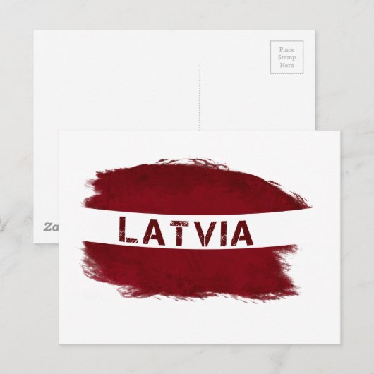 Letland Briefkaart (Voorkant / Achterkant)