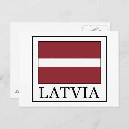 Letland Briefkaart (Voorkant / Achterkant)