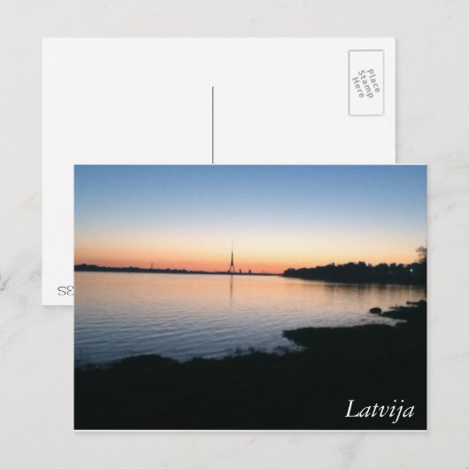 Letland Briefkaart (Voorkant / Achterkant)