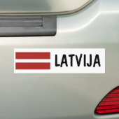 Letland Bumpersticker (Op auto)