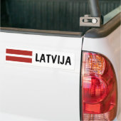Letland Bumpersticker (Op Truck)