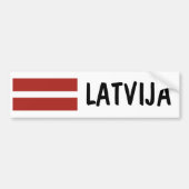 Letland Bumpersticker (Voorkant)