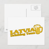 Letland Drink team Briefkaart (Voorkant / Achterkant)